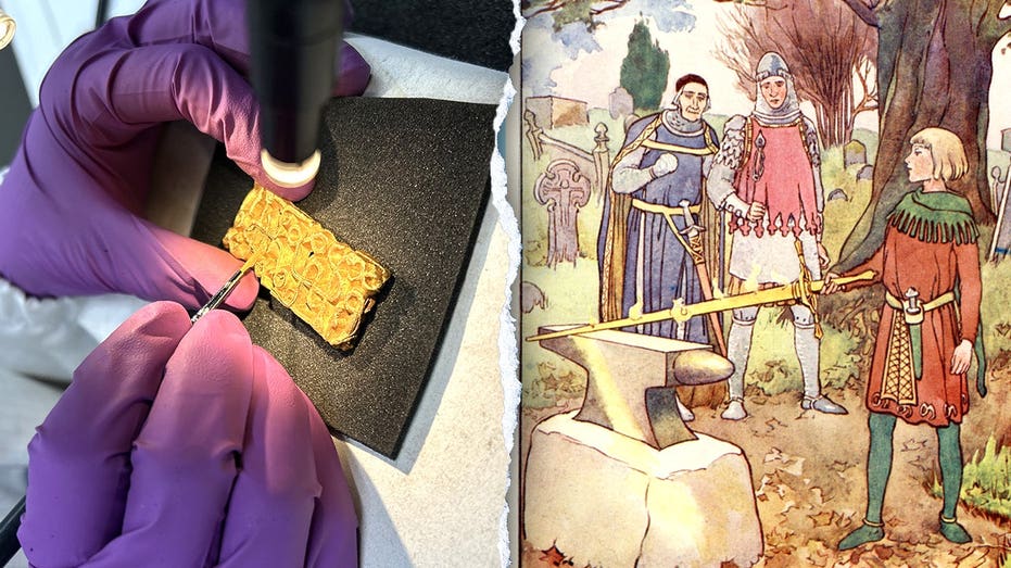 Real-life Excalibur? Man on a hike uncovers gold sword relic hidden under tree Architect Gold Coast